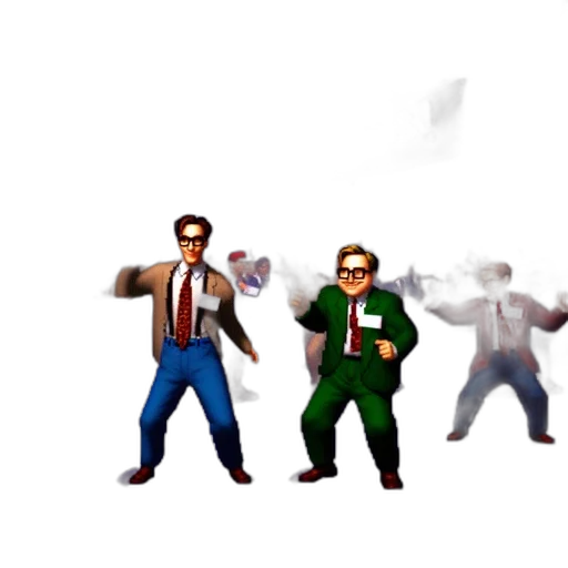 concept art, pixel art, 3d render, cartoon transparent PNG cut-out