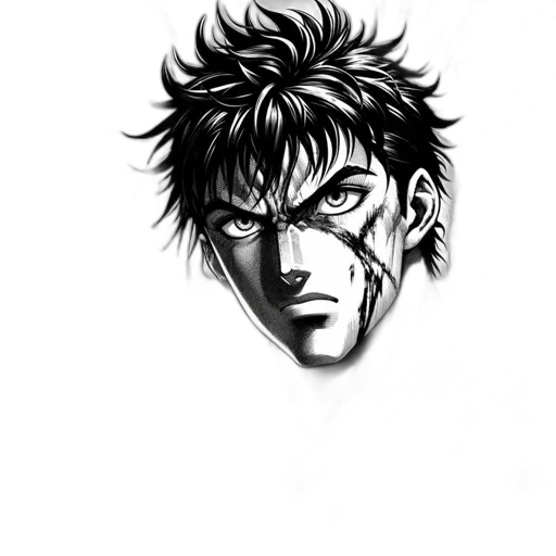 face, mask, comic book art, cartoon transparent PNG cut-out