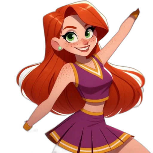 dress, staff, cartoon, 3d render transparent PNG cut-out