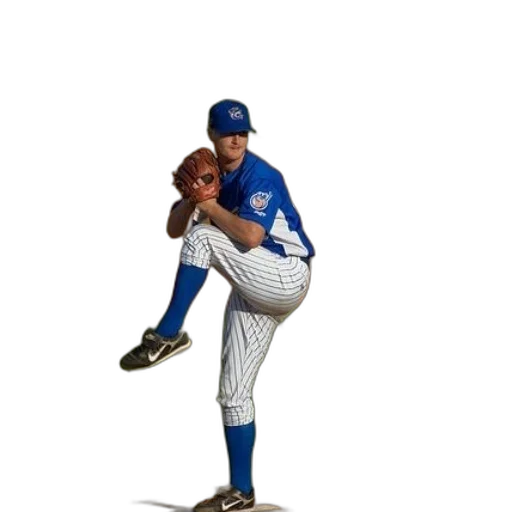 photorealistic, baseball, player, blue transparent PNG cut-out