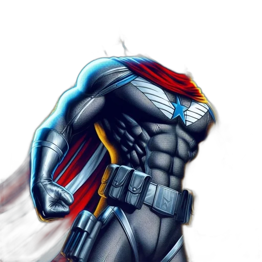 comic book art, concept art, fantasy art, watercolor transparent PNG cut-out