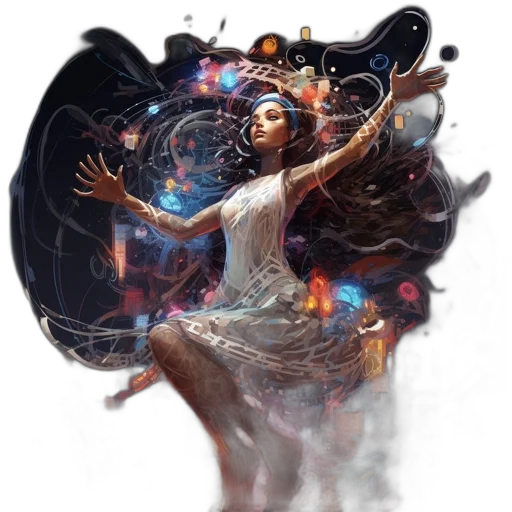 dress, fantasy art, concept art, photorealistic transparent PNG cut-out