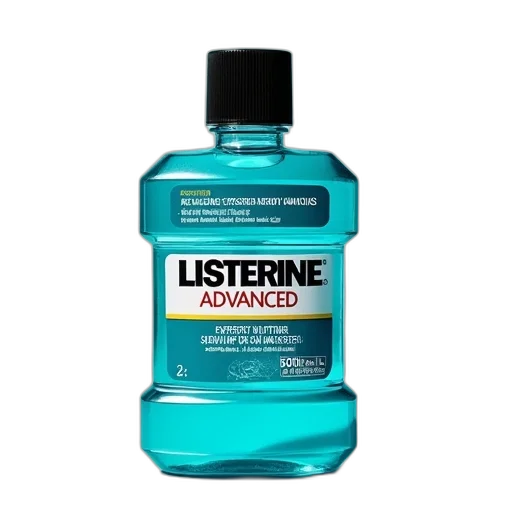 bottle, listerine, advanced, oral transparent PNG cut-out