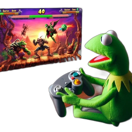 concept art, green, plush, toy transparent PNG cut-out