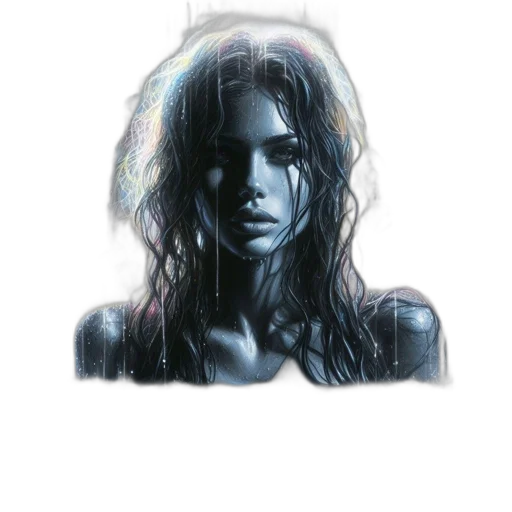 face, hair, robot, jewelry transparent PNG cut-out
