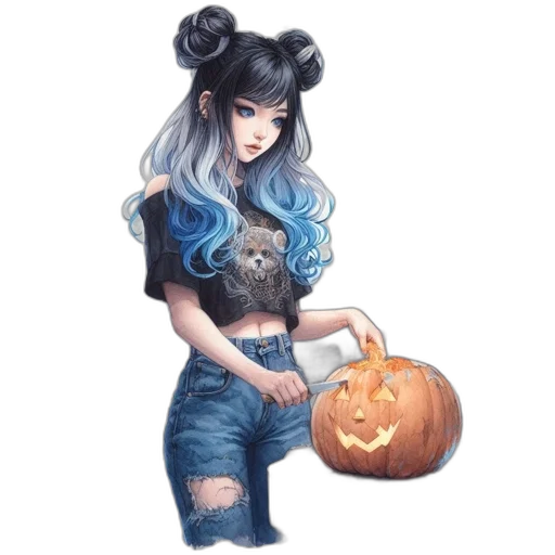 dress, mask, creature, fantasy art transparent PNG cut-out