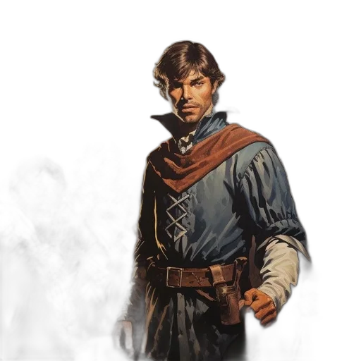 staff, sword, jacket, face transparent PNG cut-out