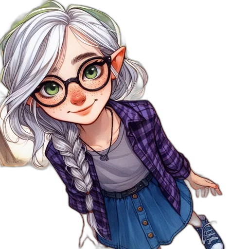 staff, face, fantasy art, cartoon transparent PNG cut-out