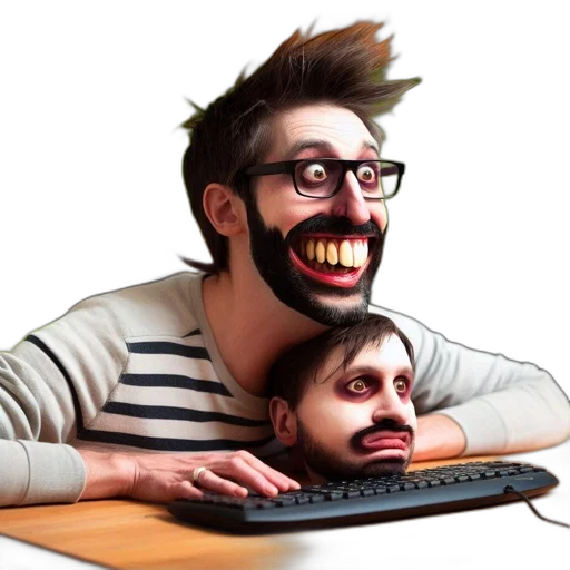 mask, face, creature, staff transparent PNG cut-out