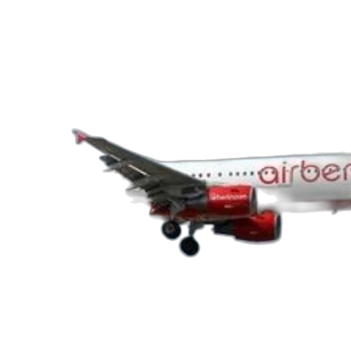 3d render, air, berlin, airplane transparent PNG cut-out