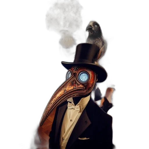 mask, robot, staff, hat transparent PNG cut-out