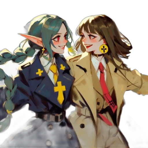 staff, jacket, watercolor, concept art transparent PNG cut-out