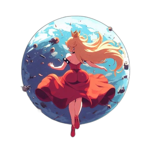 dress, crown, umbrella, concept art transparent PNG cut-out