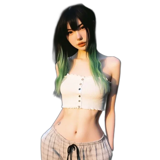 dress, creature, robot, staff transparent PNG cut-out