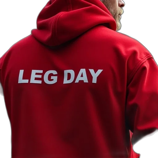 jacket, red, back, sweatshirt transparent PNG cut-out