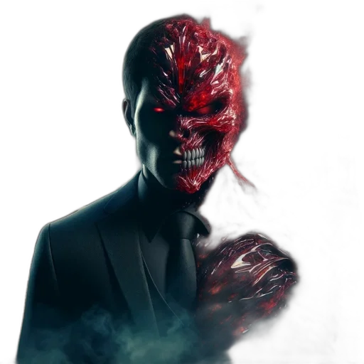 mask, face, creature, staff transparent PNG cut-out