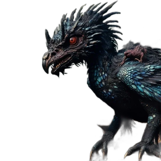 dragon, creature, animal, concept art transparent PNG cut-out