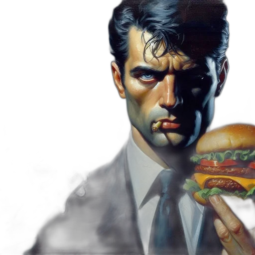 food, face, comic book art, concept art transparent PNG cut-out