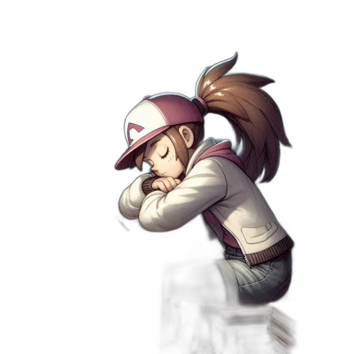 hat, staff, creature, animal transparent PNG cut-out