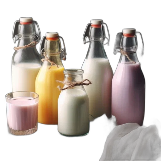 bottle, food, pastel, rustic transparent PNG cut-out