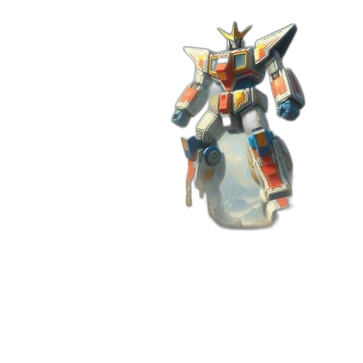robot, weapon, bottle, crown transparent PNG cut-out