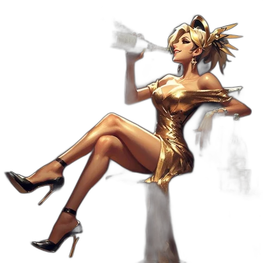 staff, dress, weapon, jewelry transparent PNG cut-out