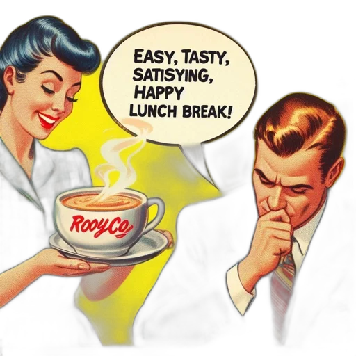 food, comic book art, royco, features transparent PNG cut-out