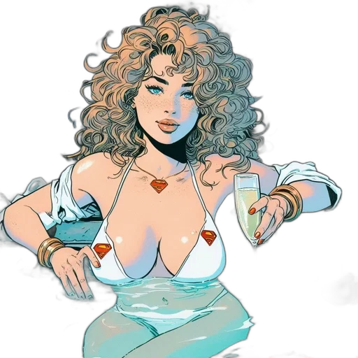 dress, concept art, comic book art, fantasy art transparent PNG cut-out