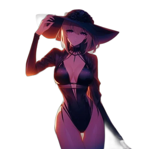 dress, hat, mask, staff transparent PNG cut-out
