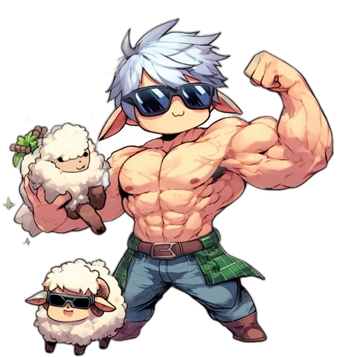 animal, weapon, pixel art, anime transparent PNG cut-out