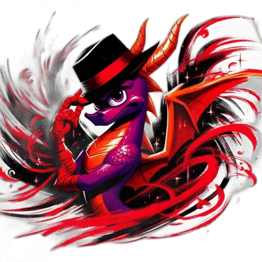 hat, dragon, mask, staff transparent PNG cut-out