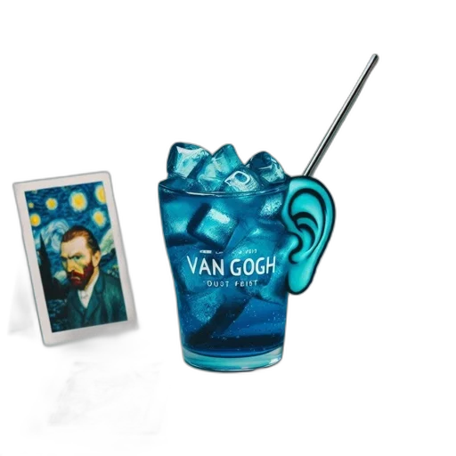 vaporwave, blue, drink, called transparent PNG cut-out
