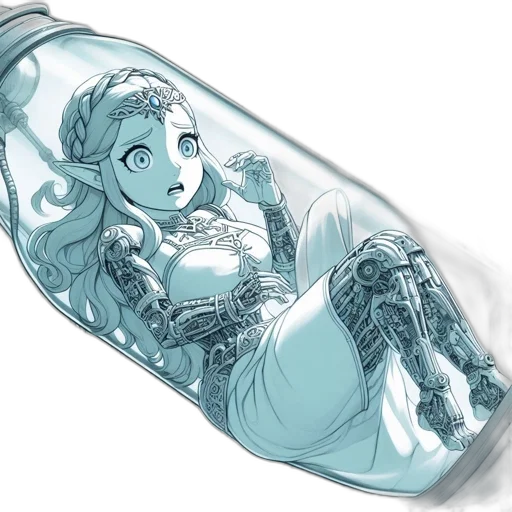 bottle, robot, dress, weapon transparent PNG cut-out