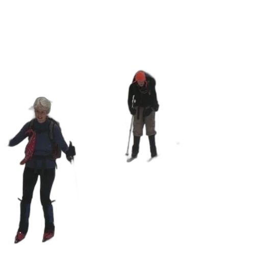mask, jacket, creature, staff transparent PNG cut-out