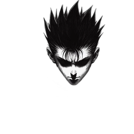 mask, hair, face, creature transparent PNG cut-out