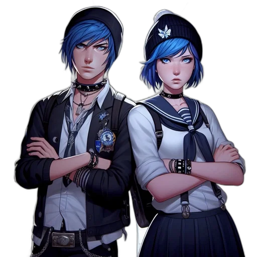 staff, concept art, anime, cyberpunk transparent PNG cut-out