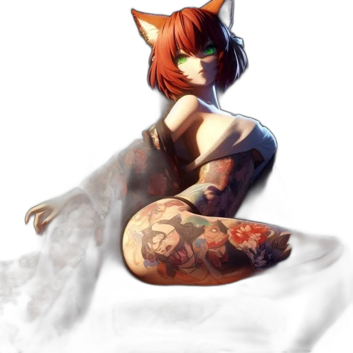 dress, mask, staff, dragon transparent PNG cut-out
