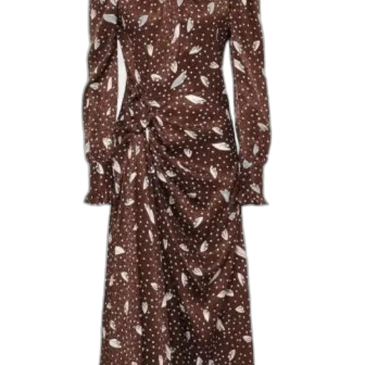 dress, jacket, brown, white transparent PNG cut-out