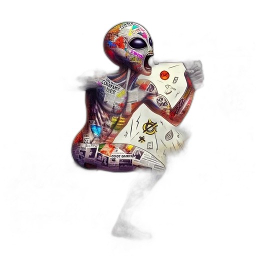 robot, jewelry, creature, jacket transparent PNG cut-out