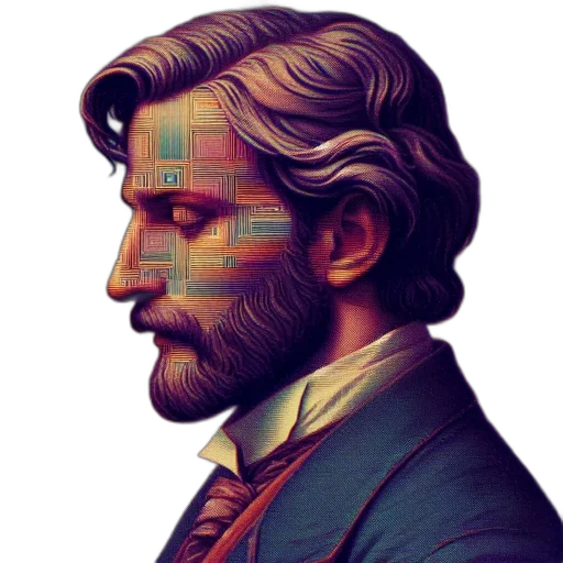 face, mask, robot, hair transparent PNG cut-out