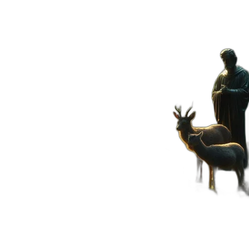 animal, creature, crown, staff transparent PNG cut-out