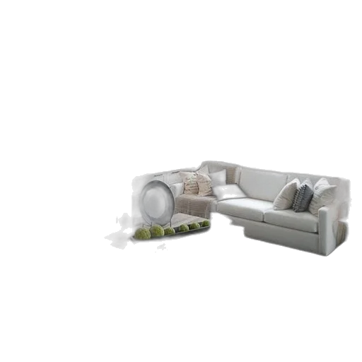 furniture, 3d render, photorealistic, monochrome transparent PNG cut-out