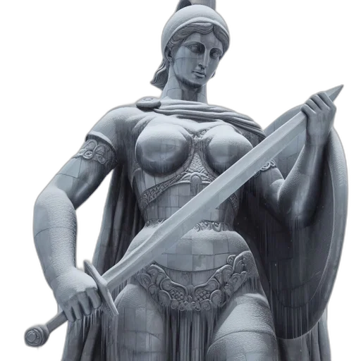 sword, staff, 3d render, concept art transparent PNG cut-out