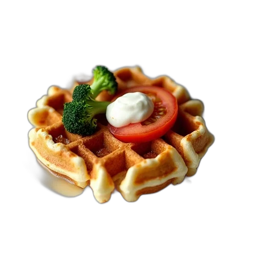 food, crown, 3d render, photorealistic transparent PNG cut-out