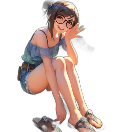 dress, staff, shoes, face transparent PNG cut-out