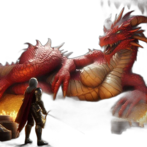 dragon, creature, concept art, fantasy art transparent PNG cut-out