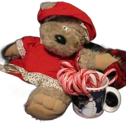 staff, hat, teddy, bear transparent PNG cut-out