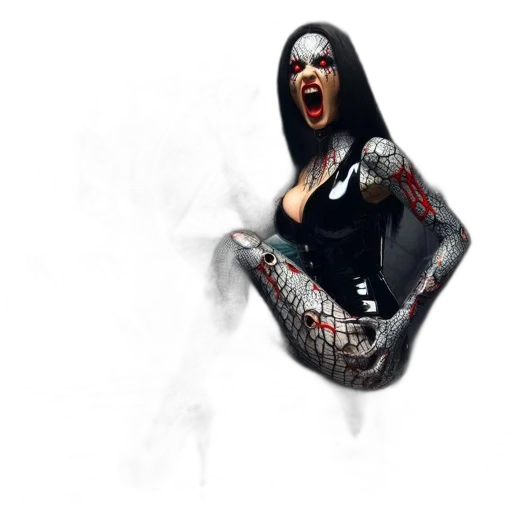 creature, concept art, comic book art, pixel art transparent PNG cut-out