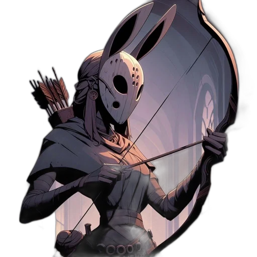 mask, crown, sword, creature transparent PNG cut-out