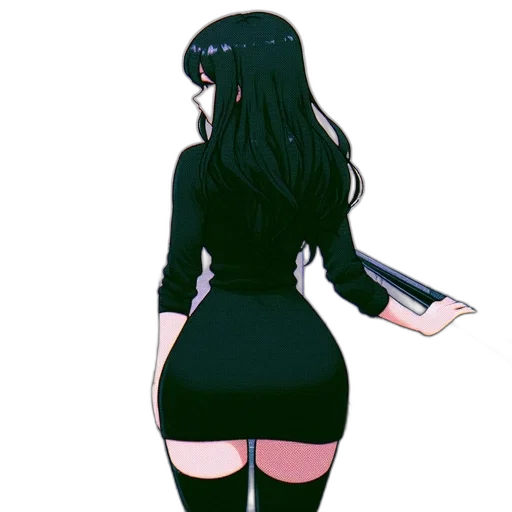 dress, staff, anime, concept art transparent PNG cut-out